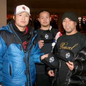 Takanori Gomi and crew