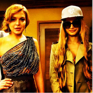 Lindsay Lohan and Noureen Dewule